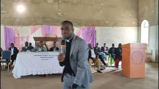 Rev. Alexander Kambiri preaching at Mthawira CCAP Church,  Malomo - Ntchisi.