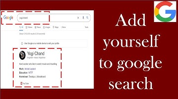 Add Yourself on Google Search | Make yourself visible on Google Search | Add me to Search | Hindi