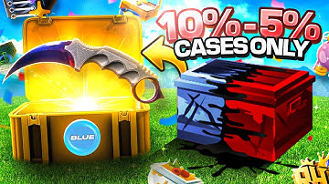 I OPENED ONLY 10% & 5% CASES AND THIS IS WHAT HAPPENED.. (RAIN.GG)