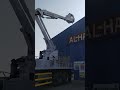 Al-Hajdyah contracting company Dangerous Height Work with Boom Lift 😮 #rap #mastlifts #knuckleboom