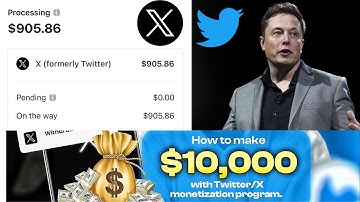 How to make money from x twitter-How to make money from x twitter monetization-make money online