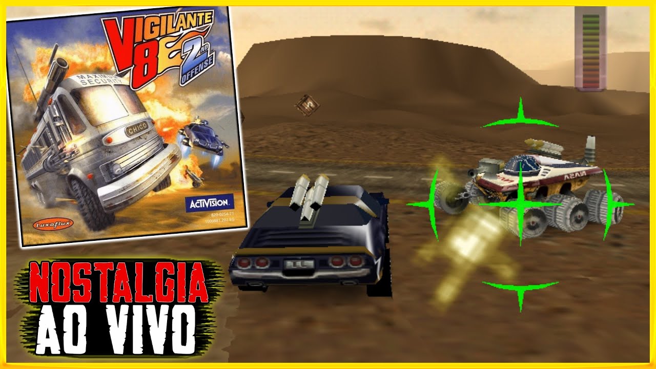 Vigilante 8 2nd offense DREAMCAST ATE ZERAR NOSTALGIA AO VIVO YouTube