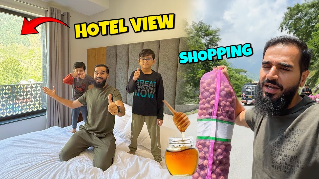 Naran mein VIP hotel mil gaya 😍 Ghar walon ke lye shopping karli 😲🛍️