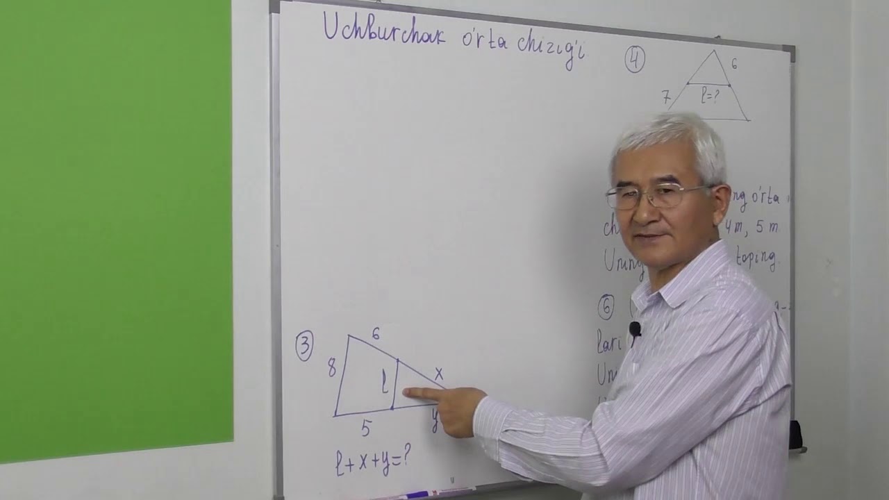 10.1  Uchburchak o'rta chizig'i 1 4