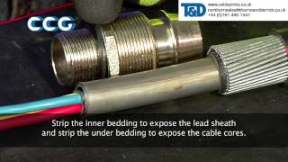 CCG Cable Terminations E1EX-LS Cable Glands For Armoured Cables - Hazardous Area Glands