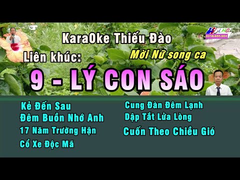 Karaoke liên khúc 9 LÝ CON SÁO – Thiếu Đào | Hát với Hoàng Giang | Giang