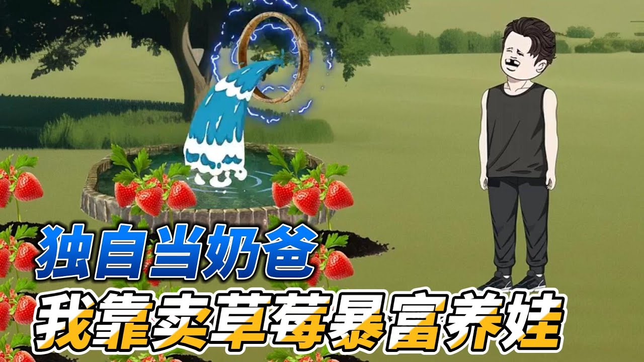 [MULTI SUB]完结动画【独自当奶爸，我靠卖草莓暴富养娃】我有50倍时光流速的空间，卖完草莓赚了52万#沙雕动画 #SDQM #沙雕轻漫