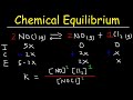 Chemical Equilibrium Constant K Ice Tables Kp And Kc 