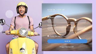 How to Create Amazing Custom Sign Up Form Using Only HTML & CSS - CodeWithTanmay