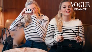 The singer Louane shares the essentials she keeps in her handbag | Vogue France