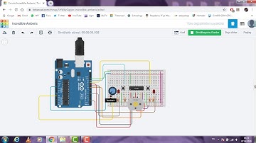 Arduino push buton ile dc motor yön kontrolü.