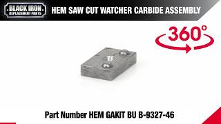 HEM Gakit BU B-9327-46 Carbide Bandsaw Guides 360° Overview