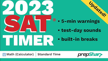 SAT Math (Calculator) Test Timer (Standard Time)