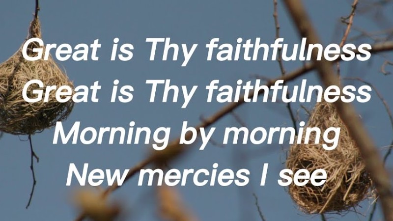 Great Is Thy Faithfulness Hymn (With Lyrics) | By Nissi