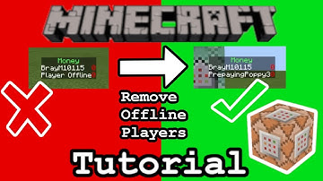 Minecraft How To Remove Offline Players From Scoreboards | Xbox One, PS4, Windows 10, MCPE