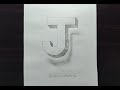 Desenhando letras em 3D - J - Drawing 3D letters - J - Dibujar letras en 3D- J