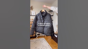 Styling a puffer jacket 4 ways for winter 🖤