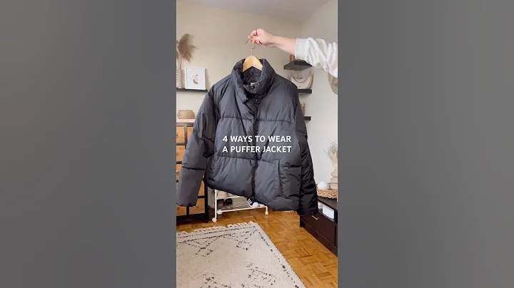 Styling a puffer jacket 4 ways for winter 🖤