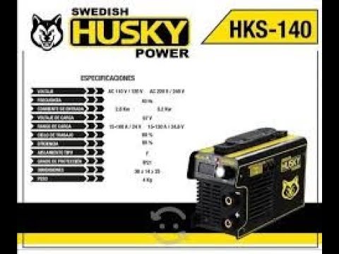 Inversora Husky 130a. - YouTube