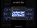 Bang, datanya kok ilang pas aplikasinya ditutup? 😱​Itu karena kamu belum pakai db.commit() #coding