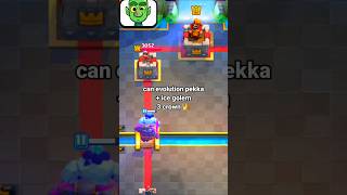 can evolution pekka + ice golem 3 crown 👑 #clashroyale