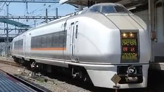 【宇都宮疎開返却回送】651系1000番台OM-206編成が大宮駅7番線に入線到着するシーン