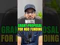 Write Grant Propsal For NGO Funding Using AI #ngo #funding #fyp #money #fundraising #hafizmugheera