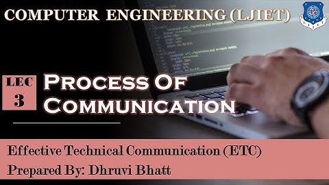 Lec-03_Process Of Communication | Effective Technical Communication | Computer Engineering
