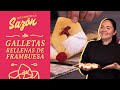 Galletas rellenas de mermelada casera de frambuesa | Cocina Delirante