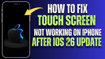 iPhone-touchscreen werkt niet meer na iOS 26-update | Oplossing