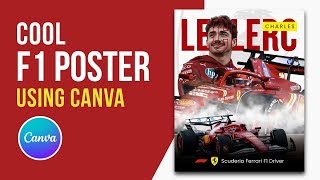 Cool F1 Poster Design Tutorial using Canva (Ferrari Edition) | Poster F1 Keren di Canva
