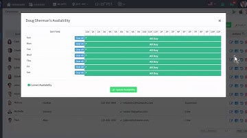 How to Change Employee Availability Within Zip Schedules