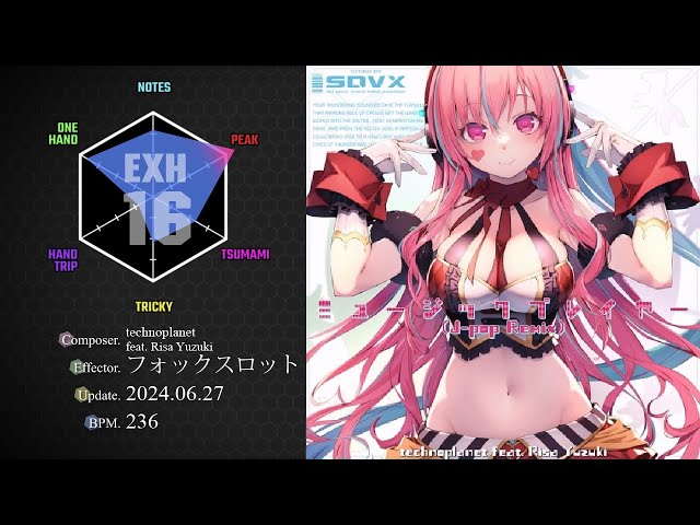 SDVX VM】 ミュージックプレイヤー （J-pop Remix） [EXH] PUC (Hand