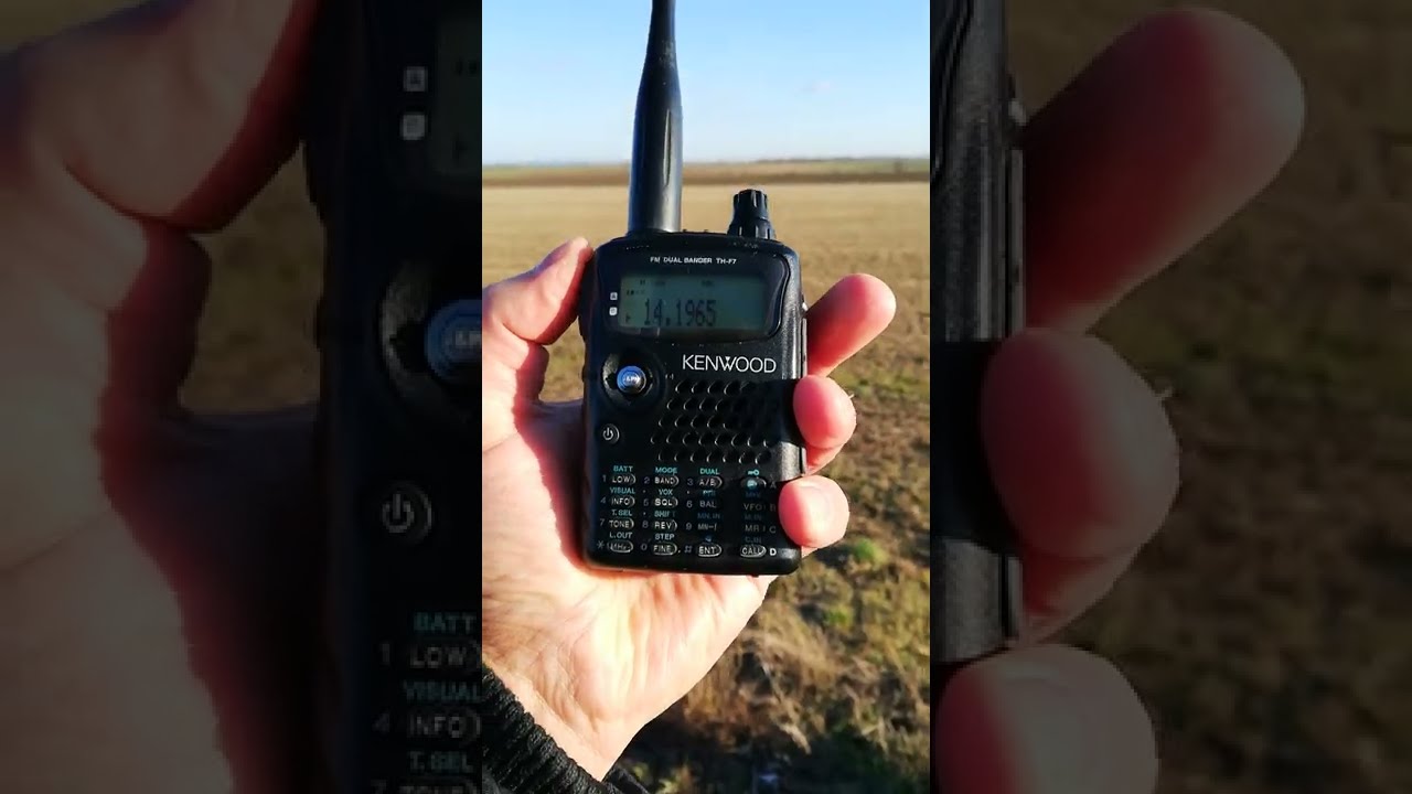 amazing Kenwood TH F7, SSB receive 20m by orginal antenna