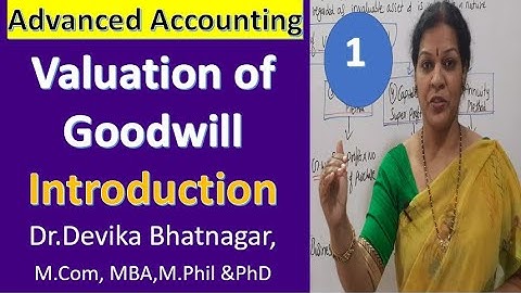 1. Valuation of Goodwill Introduction - From Advanced Accounting
