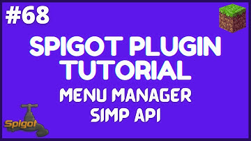 Spigot Plugin Development - 68 - Menu Manager from SimpAPI | Iceberg Plugin