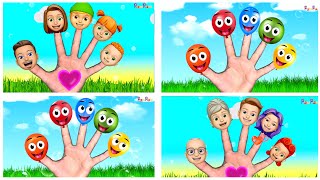 Daddy Finger & Balloon Fingers Family | PamPam Family Nursery Rhymes & Kids Songs