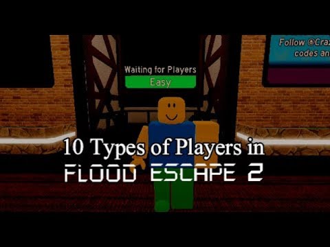 10 Types Of Flood Escape 2 Players Animated Youtube - roblox flood escape 2 animation