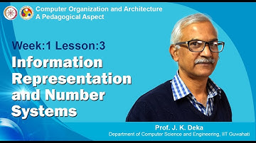 COA [Module 01 - Lecture 03]: Information Representation and Number Systems