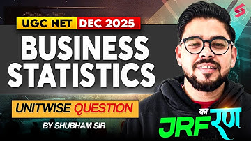 UGC NET Commerce Classes | UGC NET Commerce Unit 4 | Business Statistics UGC NET By Shubham Sir