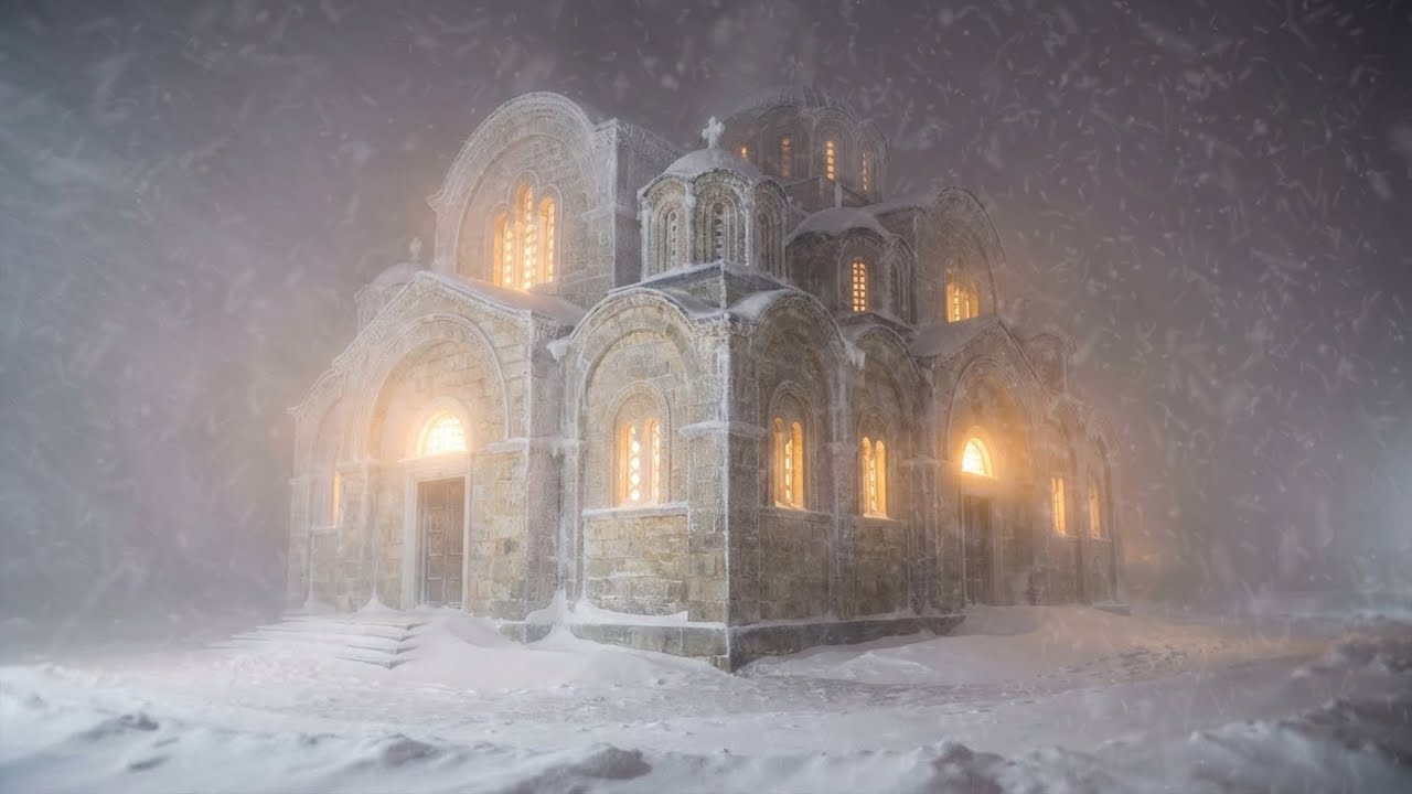 11 Hours Heavy Blizzard & Wind Sounds for Deep Sleep at the Village ...