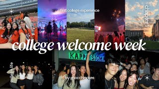 college welcome week *first semester in college "