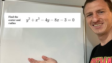 Find the Center and Radius y^2+ x^2 -4y-8x-3=0