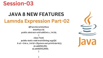 Java 8 New Features | Session-03 |  Functional Interface Part -02