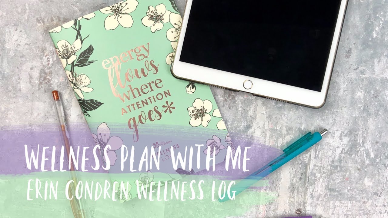 WELLNESS PLAN WITH ME | ft. erin condren wellness log | tattooed teacher plans