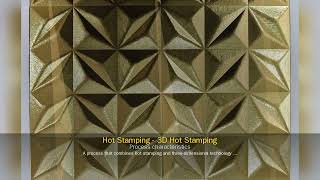 3D Sculpted Hot Foil Stamping – Embossed Foil Finish