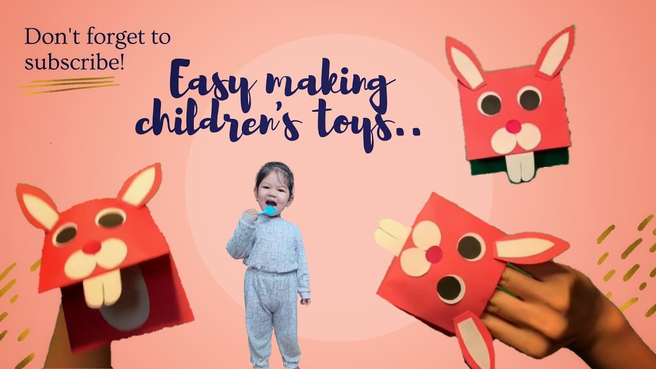 DIY Easy making children's toys.. How to make paper toys - YouTube