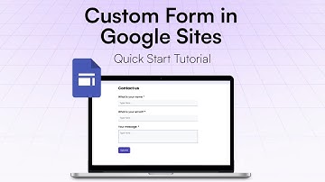 Embed a Custom Web Form in Google Sites (with AI)