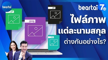 ไฟล์ภาพแต่ละนามสกุล มีขนาดและใช้งานต่างกันอย่างไร?