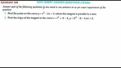 Find the point on the curve y = x ^ 2 - 2x + 3 where the tangent is parallel to x-axis.